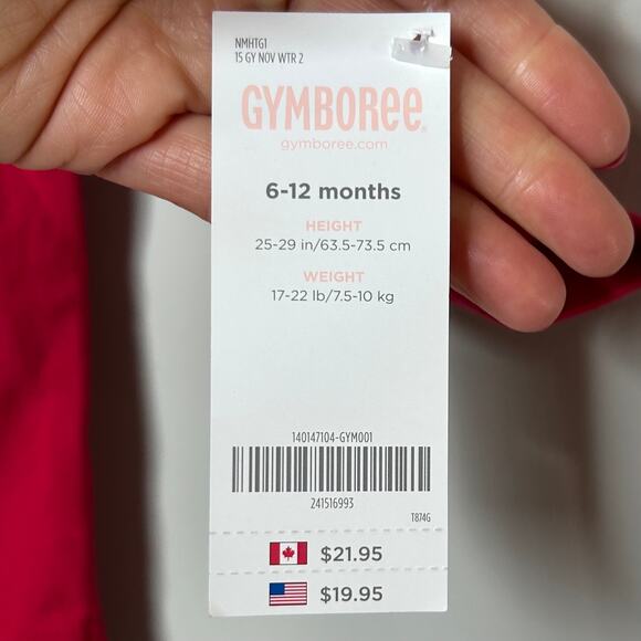 Gymboree "Be Merry & Bright" Red Bodysuit Size 6-12 Months NEW Christmas Holiday - Picture 8 of 9